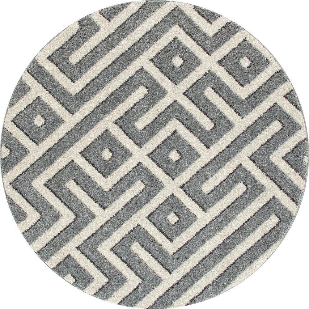 UPC 841864100075 product image for Amazed Gray 5 ft. 3 in. Round Area Rug | upcitemdb.com