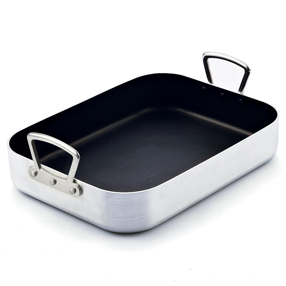 Cook N Home 12 Qt Aluminum Roasting Pan 02433 The Home Depot 6988