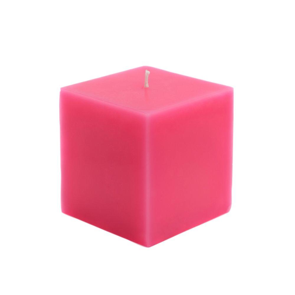 UPC 685024168440 product image for Zest Candle 3 in. x 3 in. Hot Pink Square Pillar Candles Bulk (12-Case) | upcitemdb.com