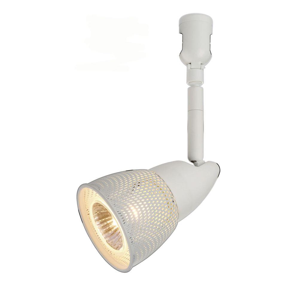 Hampton Bay 1Light White Flexible Track Lighting Fixture with Mesh