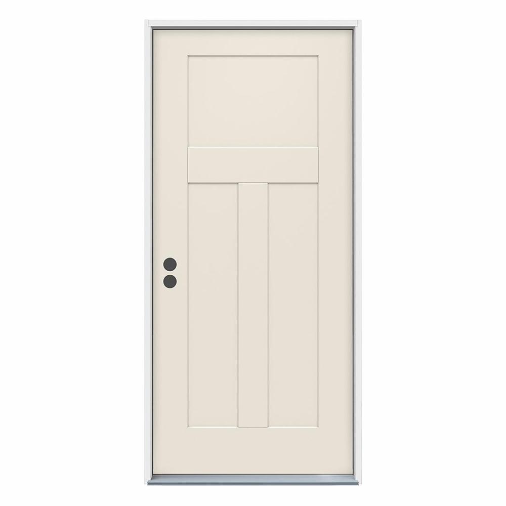 Jeld Wen 32 In X 80 In 6 Panel Primed 20 Minute Fire Rated Steel