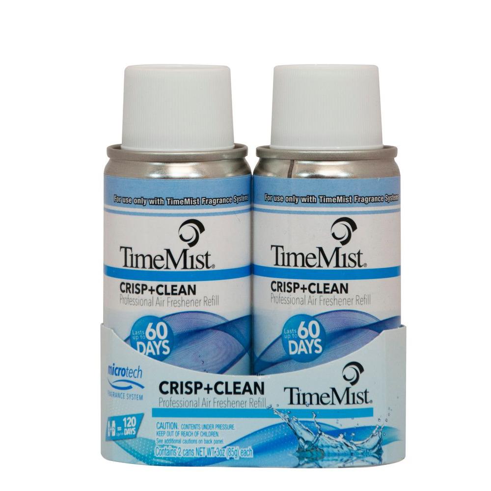 TimeMist 3 oz. Crisp and Clean Automatic Air Freshener Spray Refill (Case of 6) by TimeMist