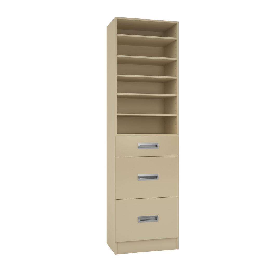 Home Decorators Collection 15 inch D x 24 inch W x 84 inch H Firenze Almond... by Home Decorators Collection