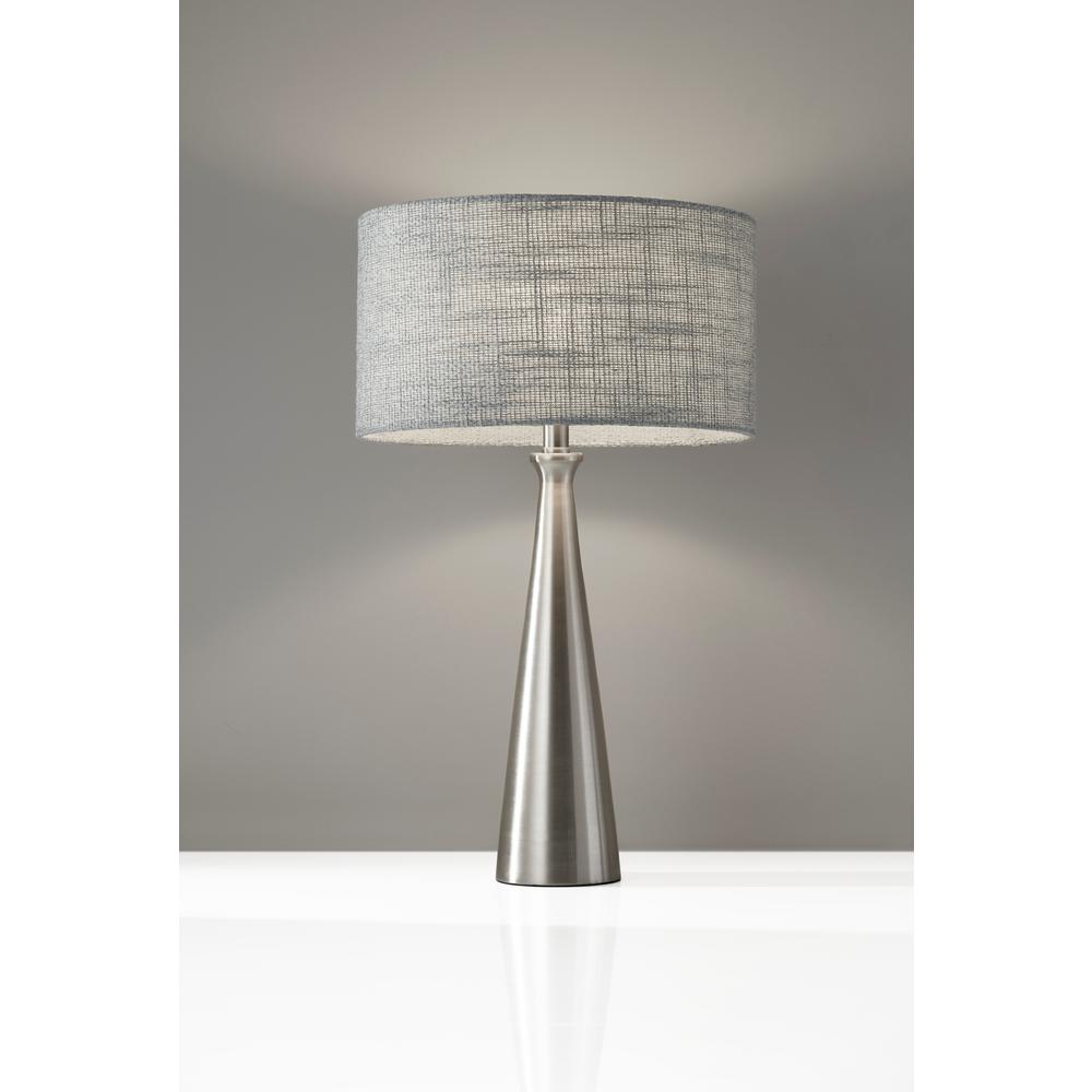 Adesso Linda 21 5 In Silver And Gray Table Lamp