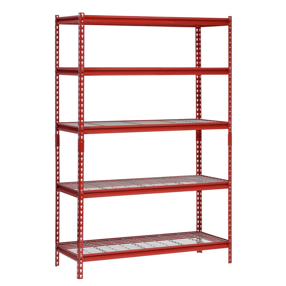 Muscle Rack Garage Shelves Racks Storage The Home Depot 48 In W X 24 D 72 H 5