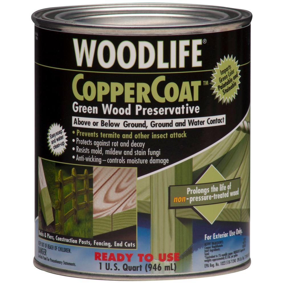 Wolman 1qt. CopperCoat Green Below Ground Wood Preservative (Case of 6