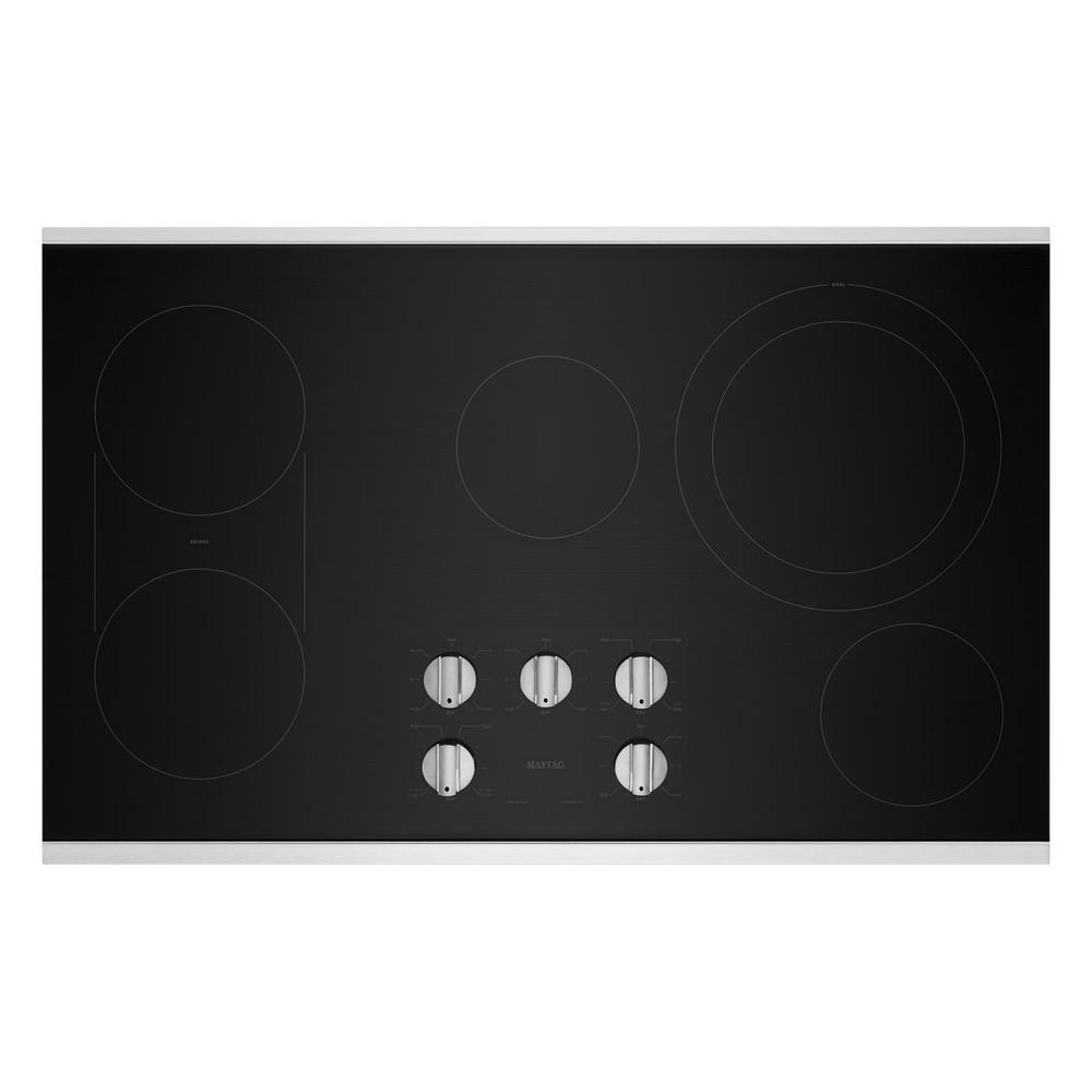 Maytag 36 In Radiant Electric Cooktop In Stainless Steel With 5