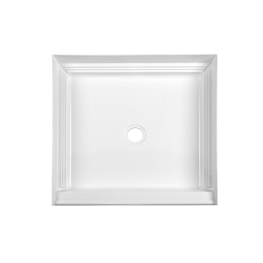 Swan Veritek 32 in. x 48 in. Single Threshold Center Drain Shower Pan
