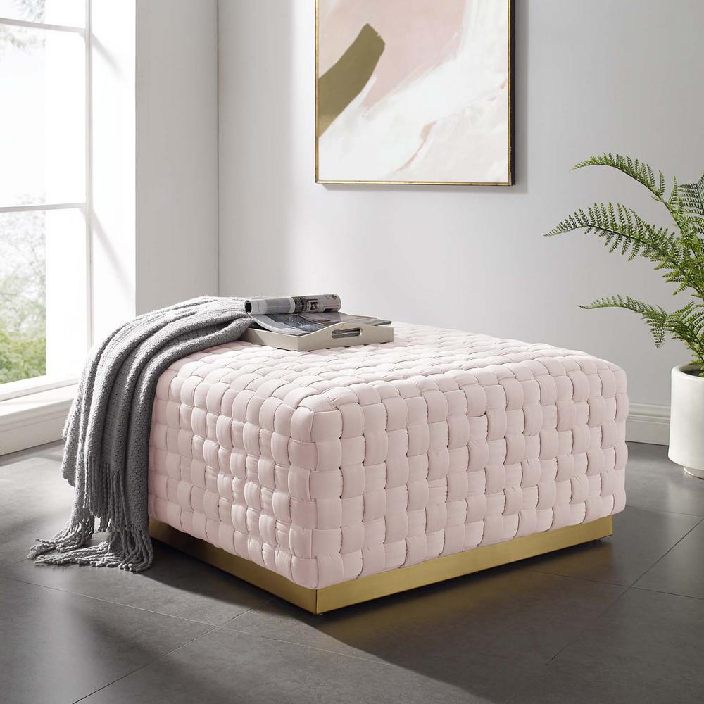 baby pink ottoman