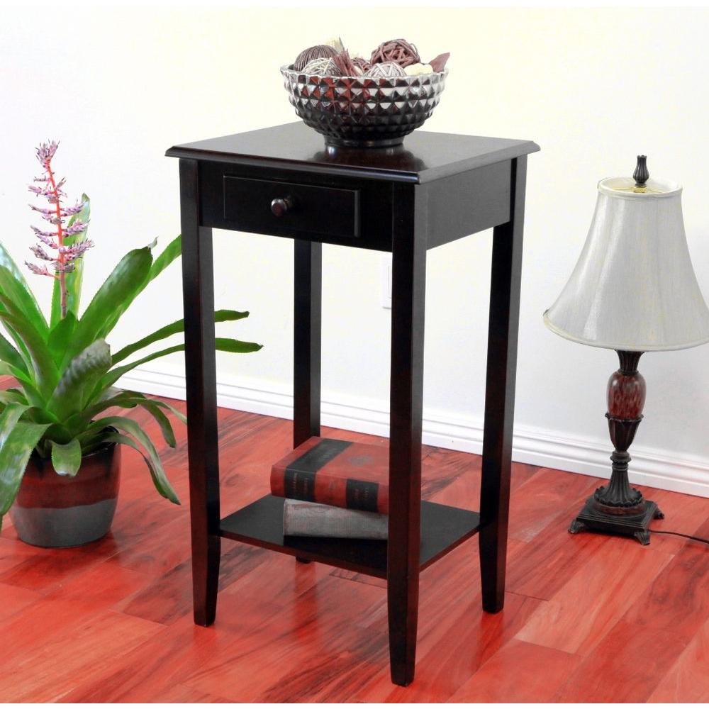 4 Up End Table Cherry Wood Tables Accent Regalia Cherry Storage End Table