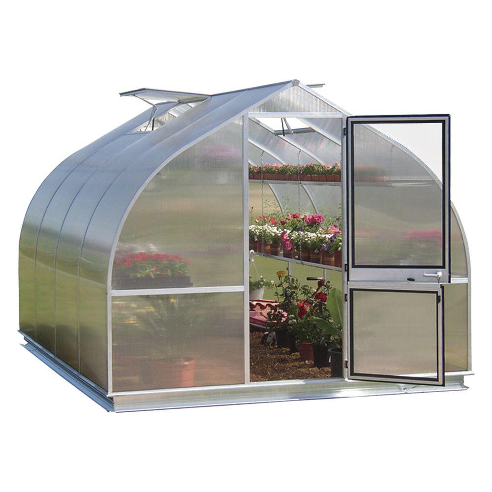 RIGA 7 ft. 8 inch W x 14 ft. Long Greenhouse with Shelf Kit and Base by RIGA