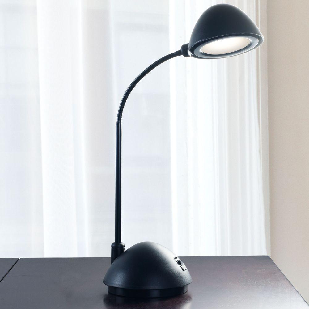 Lavish Home 21 In Black Bright Energy Saving Led Desk Lamp 72