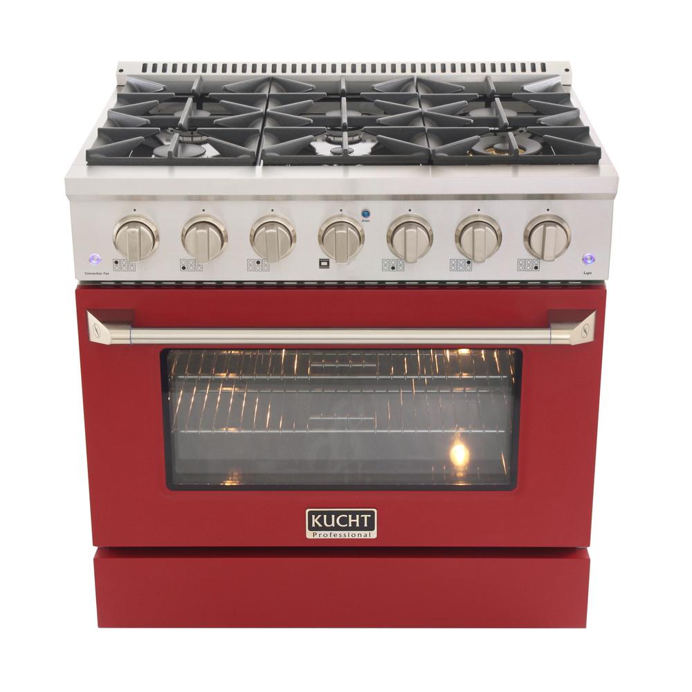 Kucht ProStyle 36 in. 5.2 cu. ft. Natural Gas Range with Convection