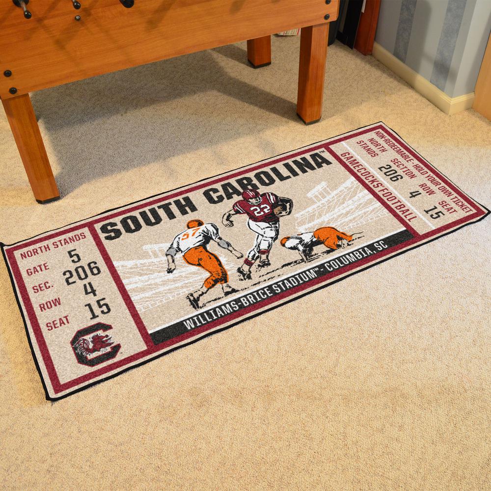 Fanmats Ncaa University Of South Carolina 30 In X 72 Indoor Fanmats Ncaa University Of South