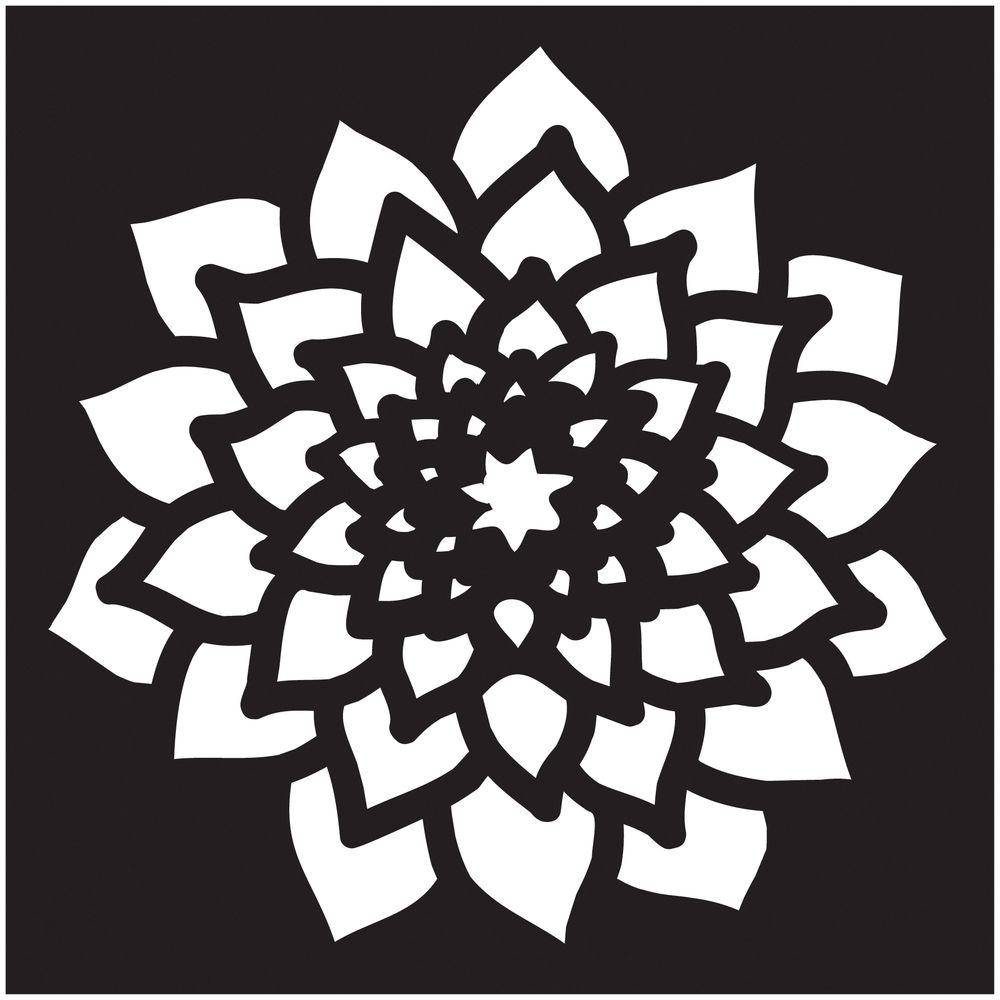 FolkArt Small Dahlia Painting Stencil-30927 - The Home Depot