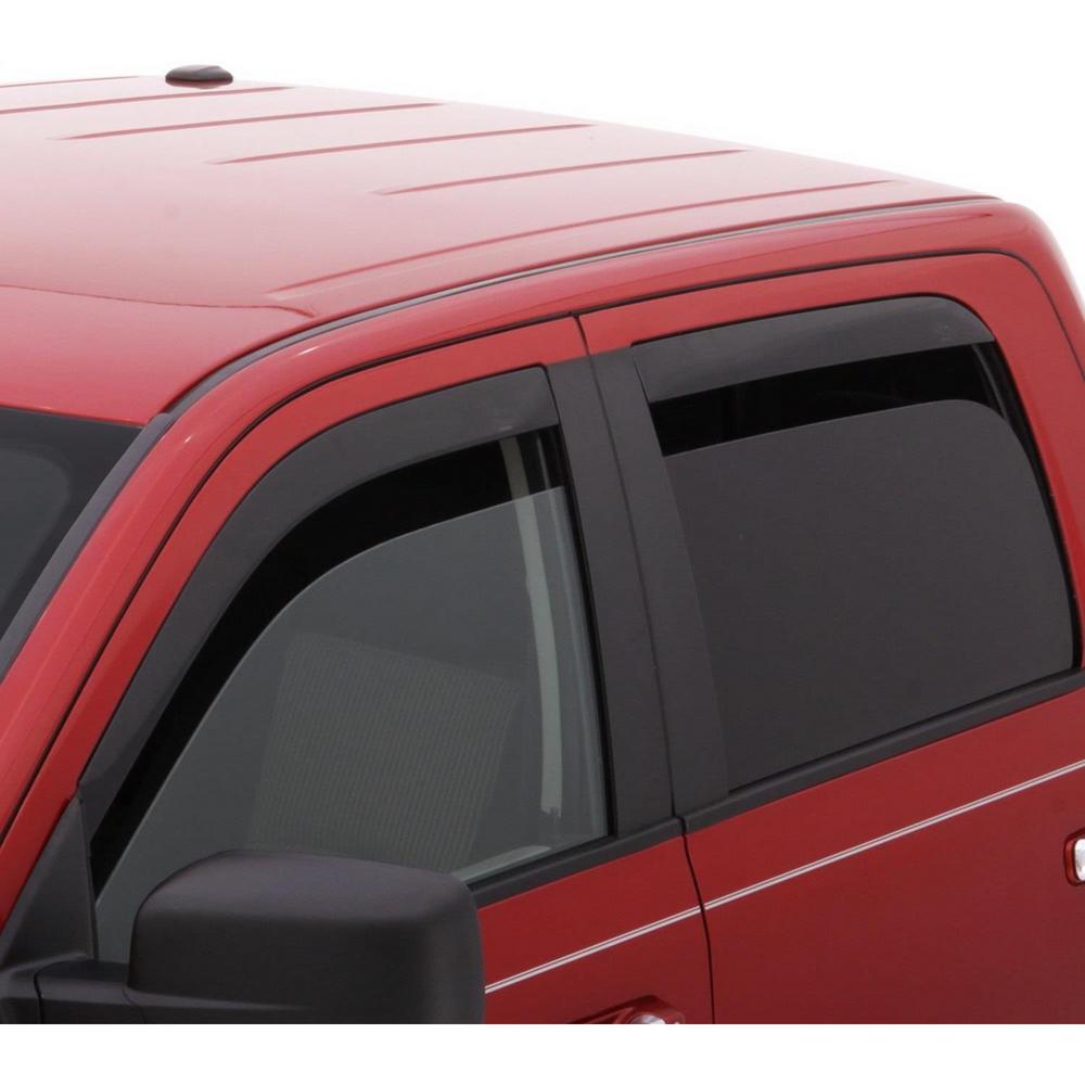 AVS 14-18 Chevy Silverado 1500 Crew Cab Ventvisor Low Profile Deflectors 4pc - Smoke