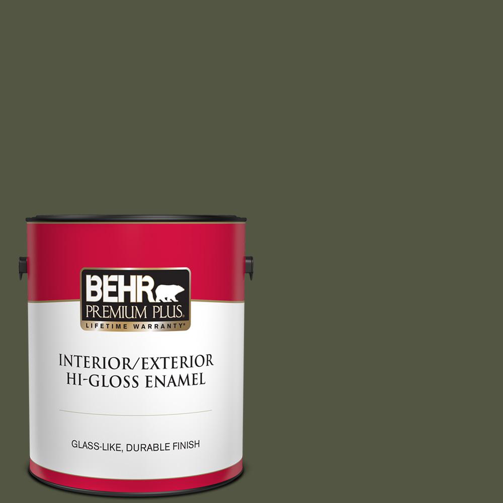 BEHR PREMIUM PLUS 1 gal. ECC373 Freshwater Marsh Hi