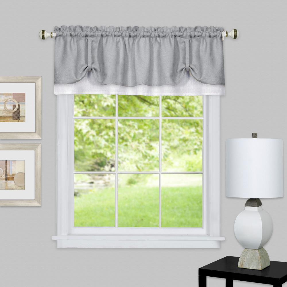 Home Decorators Collection 15 in. L Monaco Lined Polyester Valance in ...