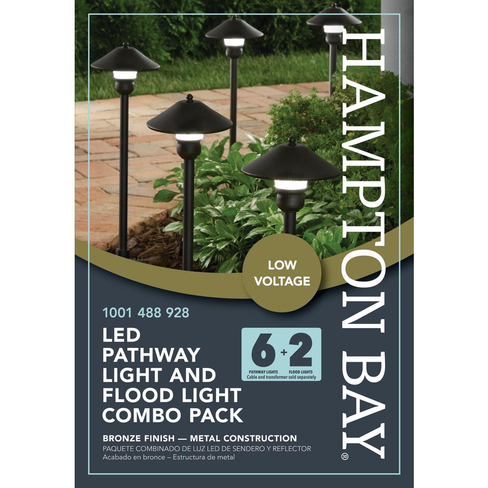 Hampton Bay Low Voltage Bronze Outdoor, Home Depot Low Voltage Outdoor Lighting Kits