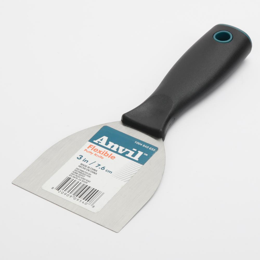 Anvil 3 in. Flexible Putty Knife18PT0825 The Home Depot