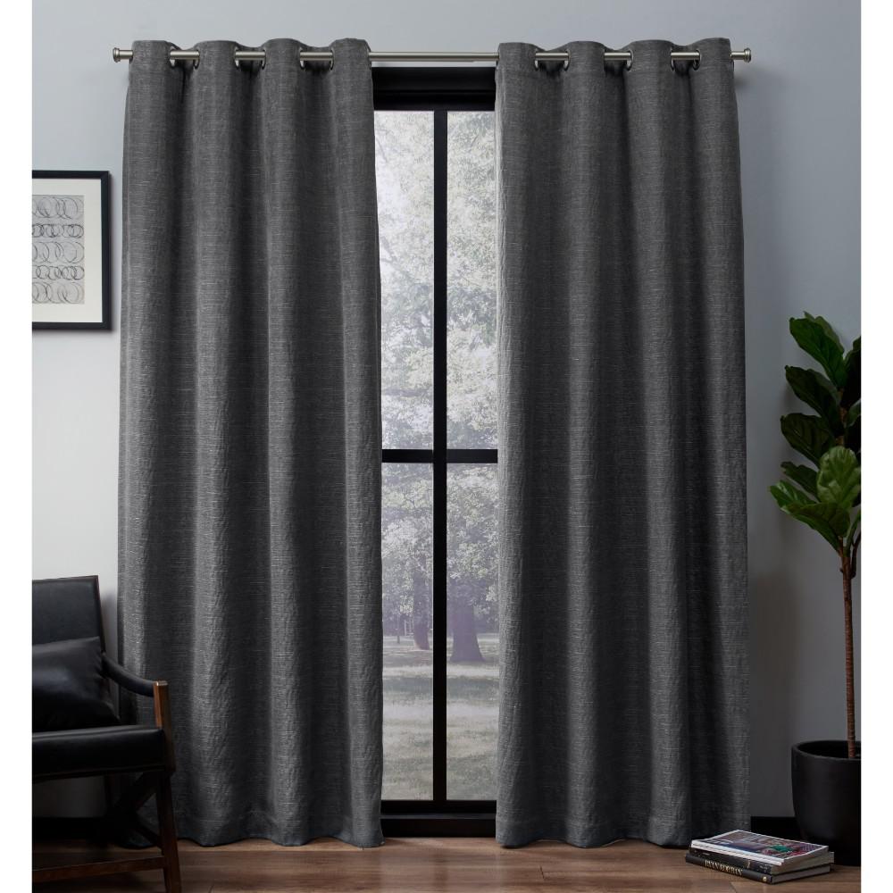 Leeds 52 In W X 84 In L Woven Blackout Grommet Top Curtain Panel