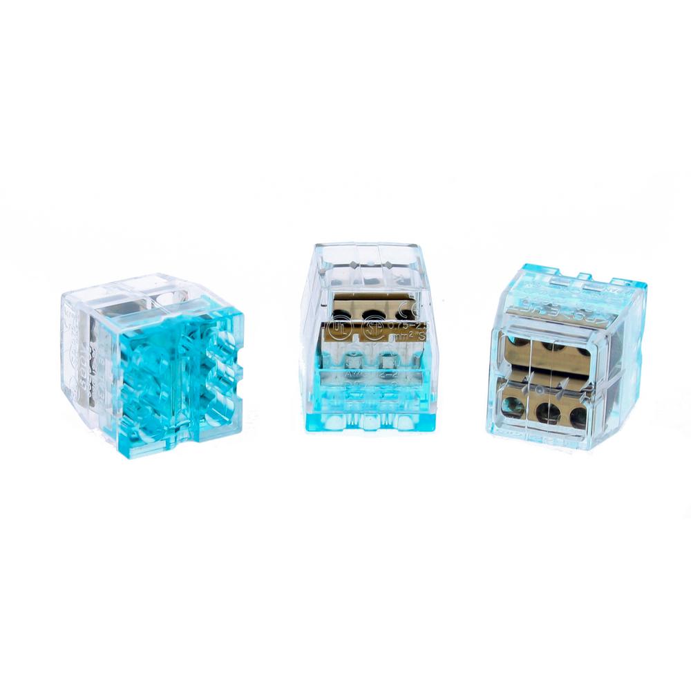 Clear Wire Conduit Tools Electrical The Home Depot In Sure Push Wire Connector 6 Port Stacked 100 Per