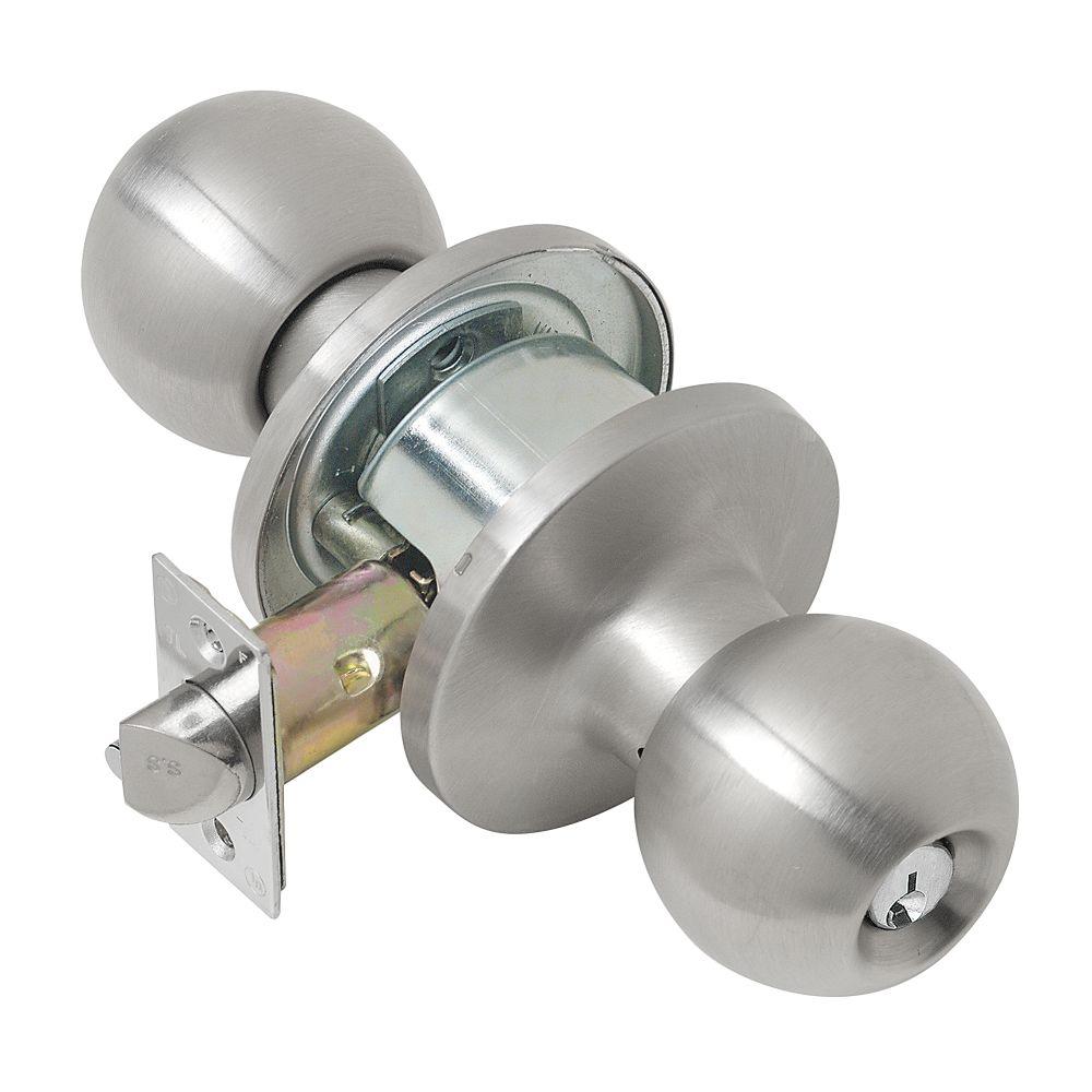 Tell Light Duty Empire Satin Stainless Steel Entry Ball Door Knob