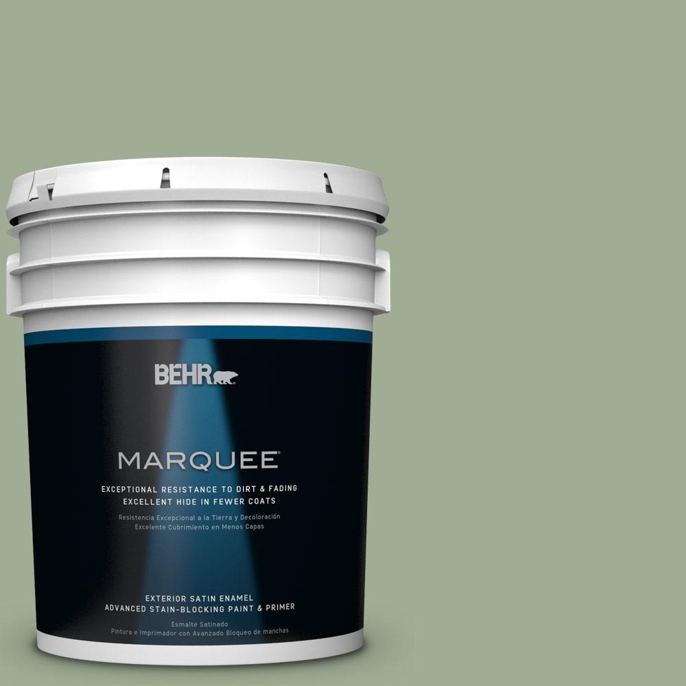 BEHR MARQUEE 5gal. S3904 Roof Top Garden Satin Enamel Exterior Paint