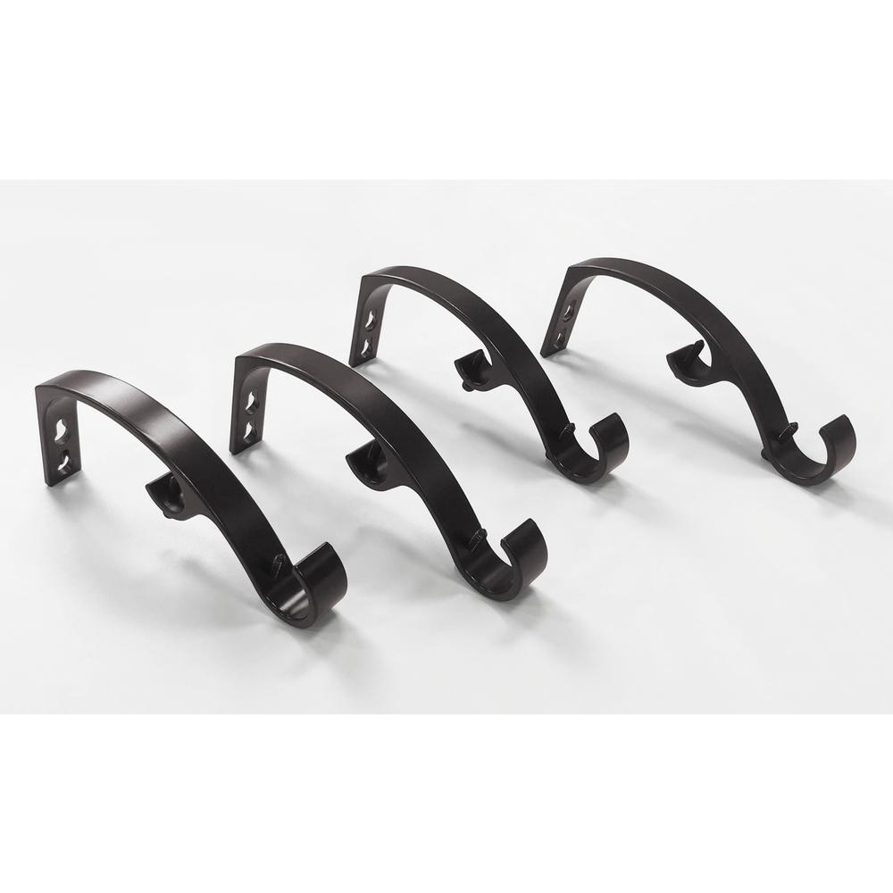 Lumi (1 in. and 3/4 in.) Extendable Double Curtain Rod ...