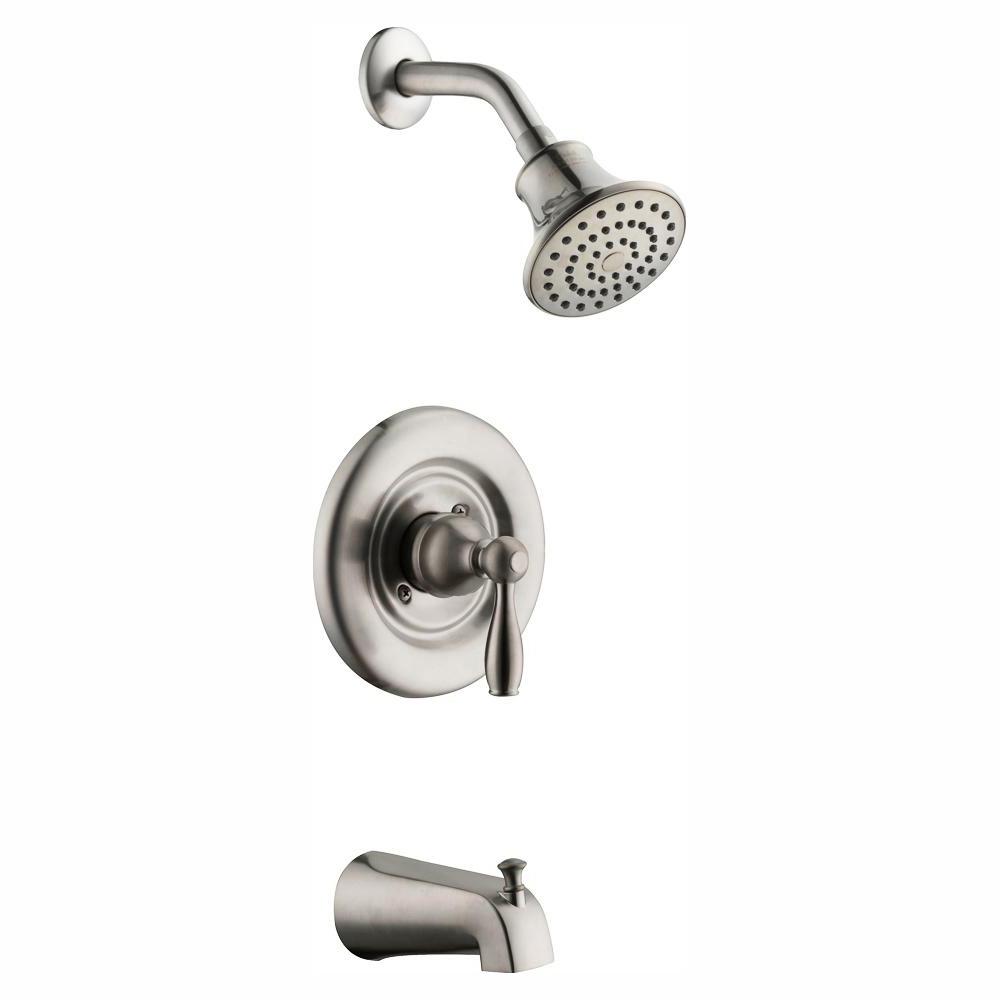 Glacier Bay Mandouri Single-Handle 1-Spray Tub and Shower Faucet in ...