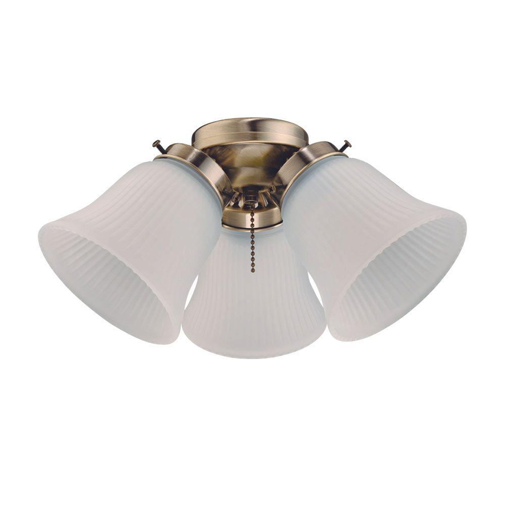 Westinghouse 3 Light Antique Brass Ceiling Fan Kit 7781500 Westinghouse 3 Light Antique Brass Ceiling Fan Kit 7781500 The Home