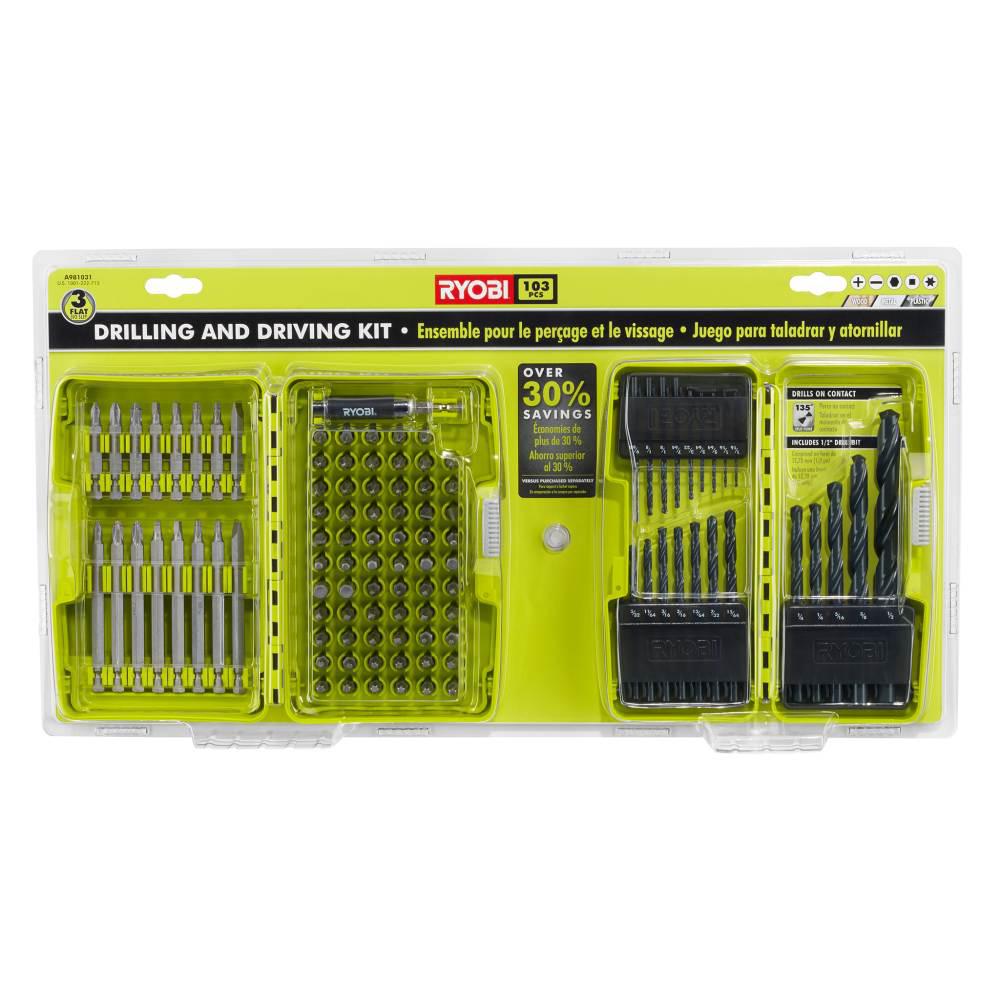 103-Pc Ryobi Drilling and Driving Kit