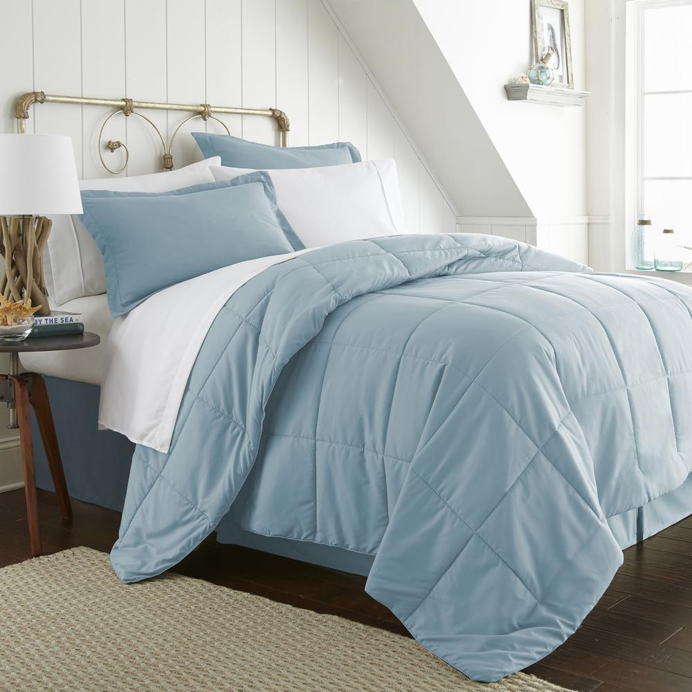 Becky Cameron Performance 6 Piece Aqua Twin Xl Bed In A Bag Set