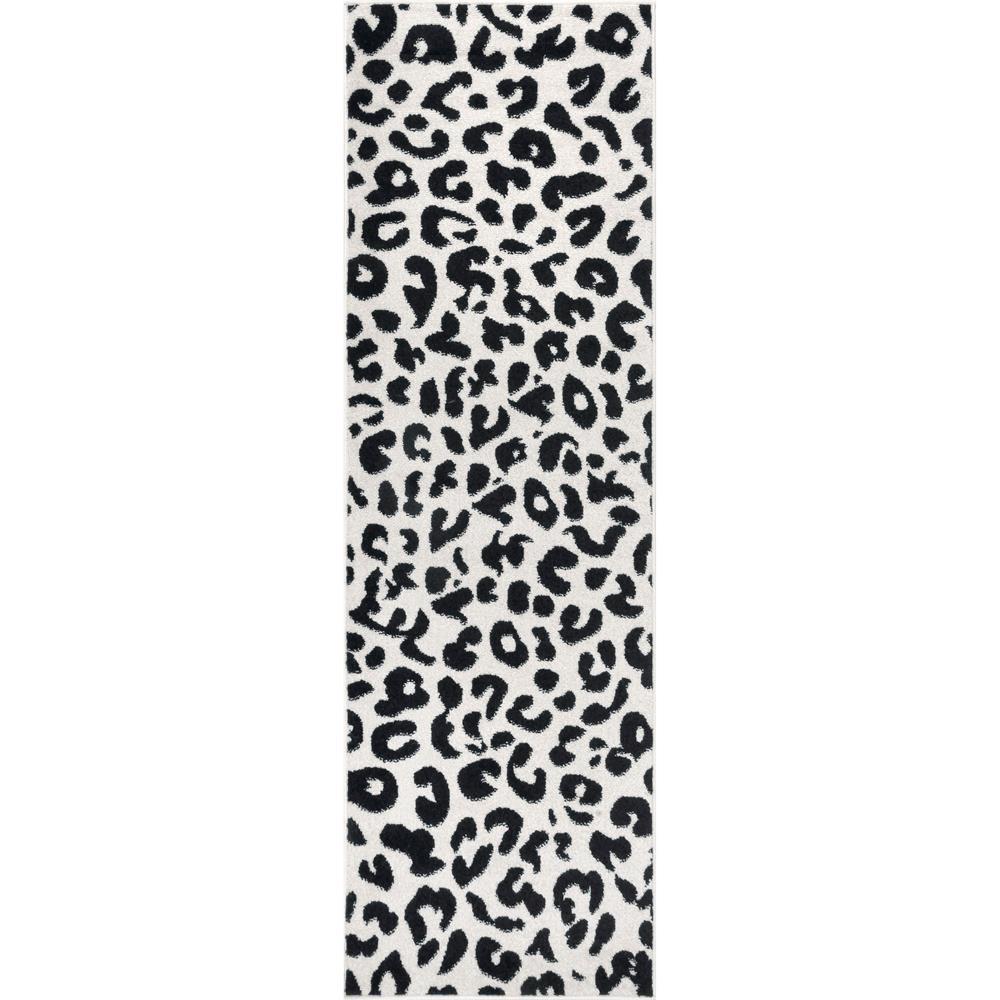 nuLOOM Leopard Print Dark Gray 2 ft. x 6 ft. Runner RugRZBD61C206