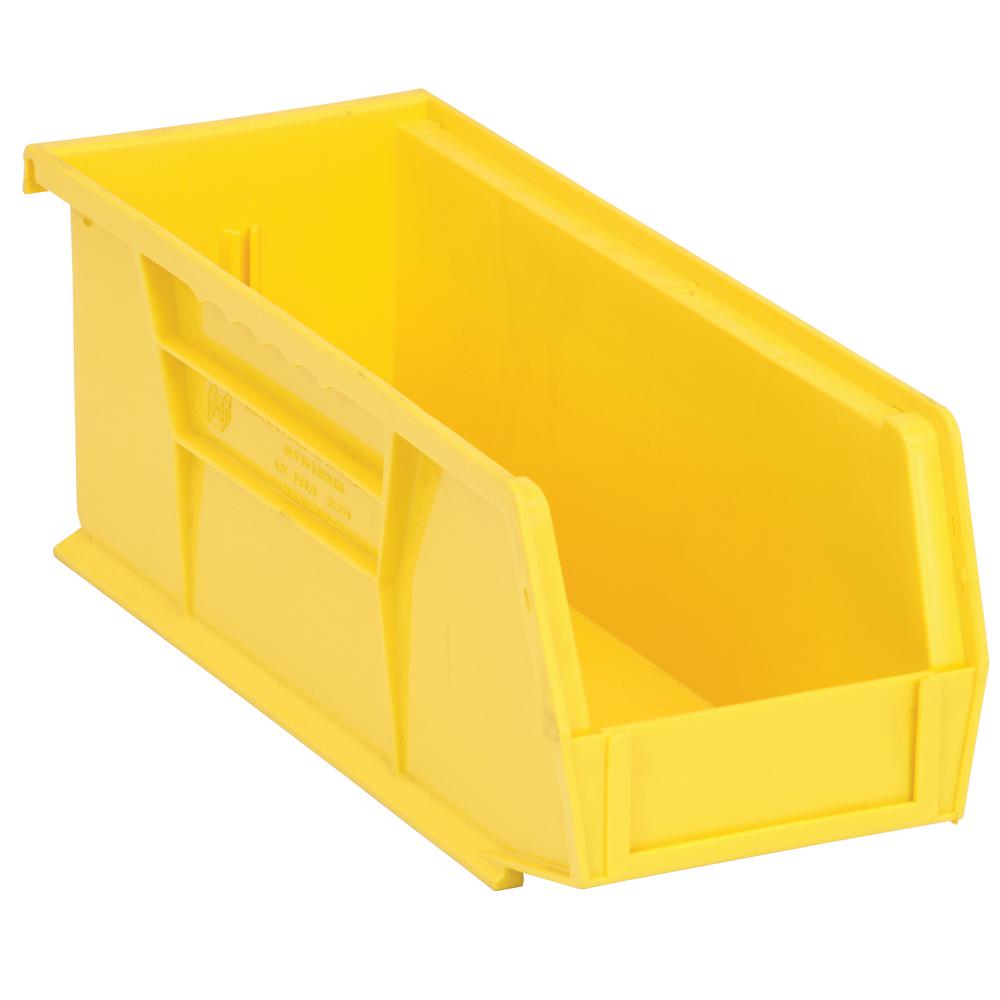 Ultra Series Stack and Hang 3.6 Gal. Storage Bin in Yellow (12Pack