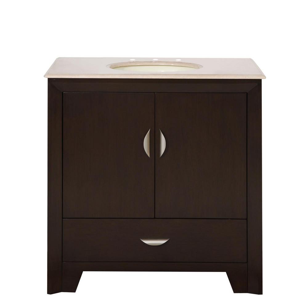 Silkroad Exclusive Bathroom Vanities Bath The Home Depot D Vanity In Dark Walnut