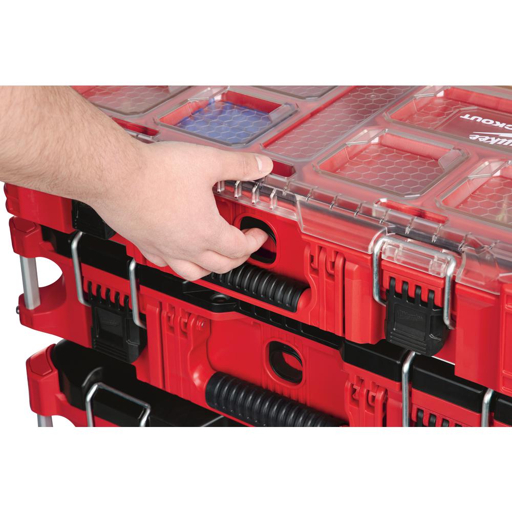 Milwaukee Plastic Small Parts Organize PACKOUT 11 Compartment Storage