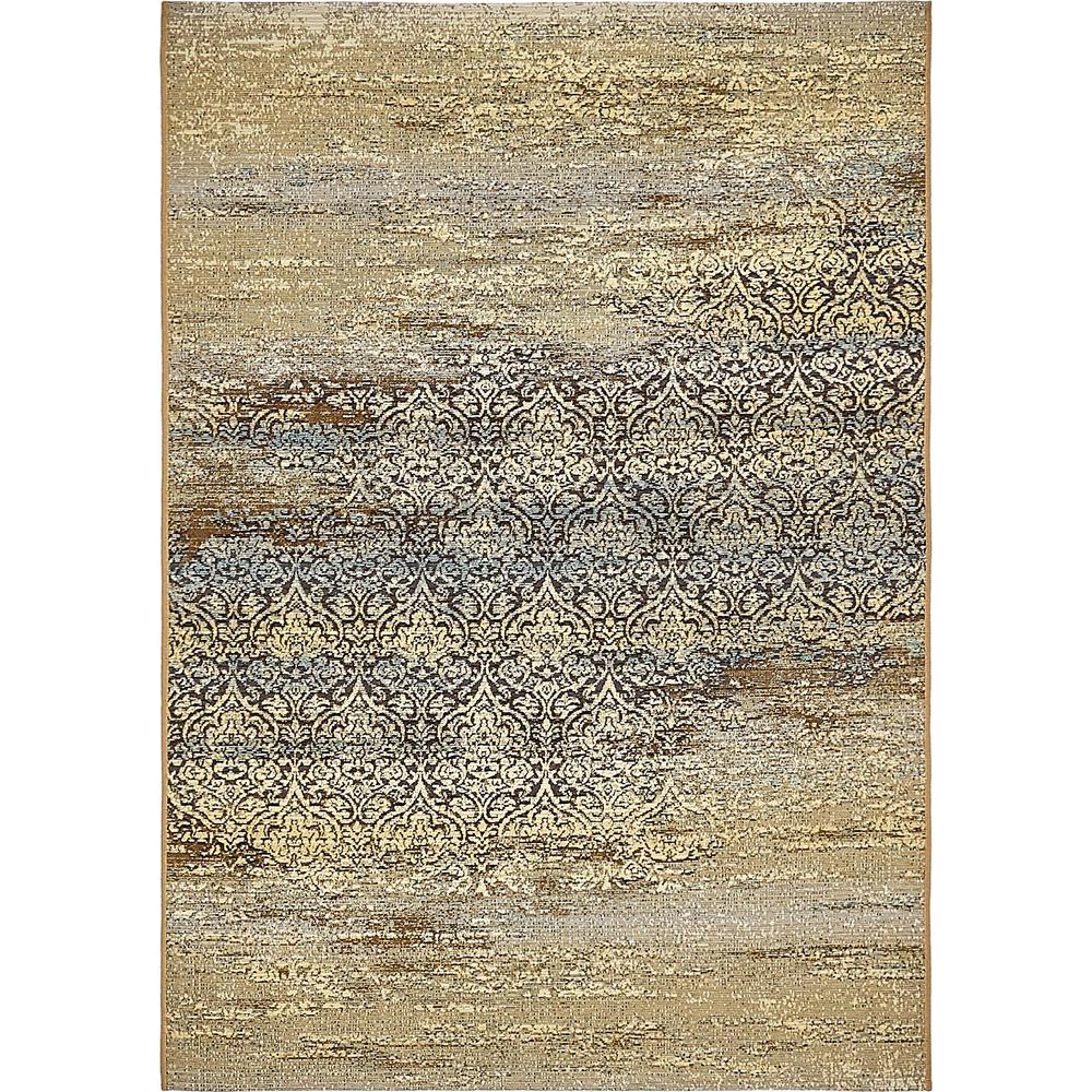 Unique Loom Outdoor Transitional Beige 4 0 X 6 0 Area Rug
