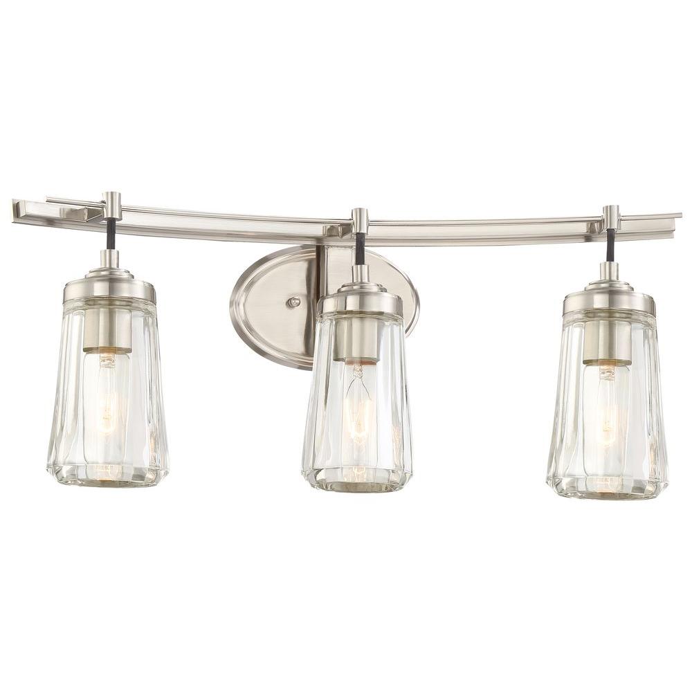 Minka Lavery Poleis 3 Light Brushed Nickel Bath Light 2303 84