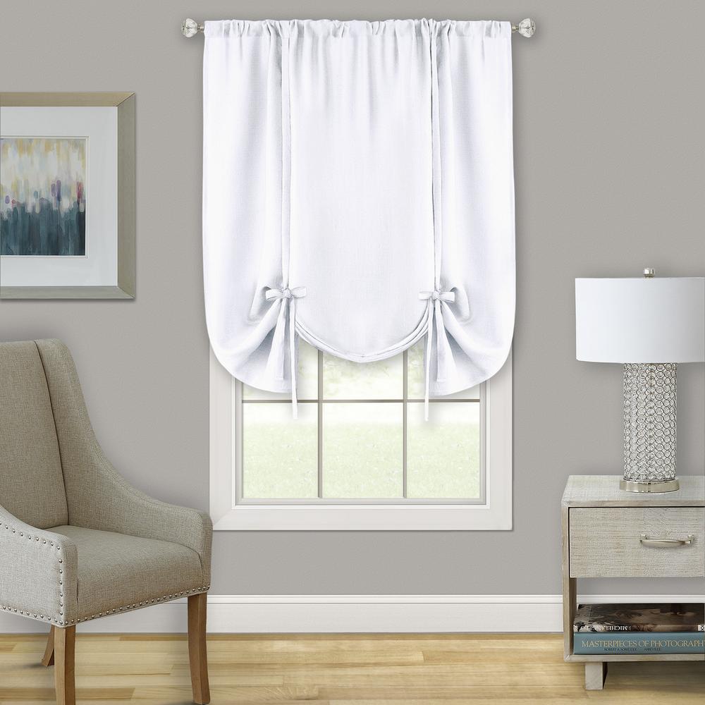Achim Darcy Marsala Polyester Light Filtering Window Curtain Tie