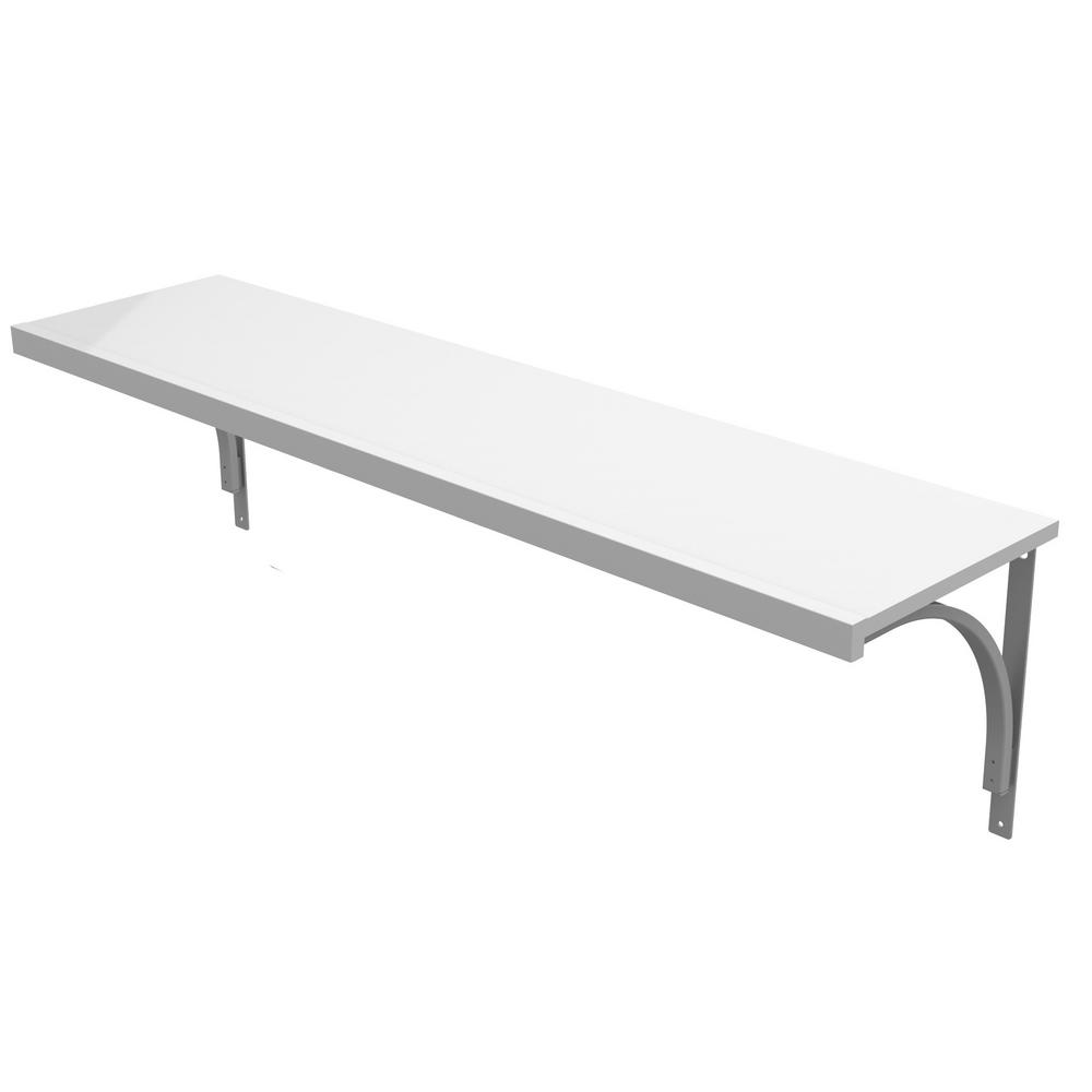 ClosetMaid SuperSlide 72 in. x 12 in. Ventilated Wire Shelf kit with