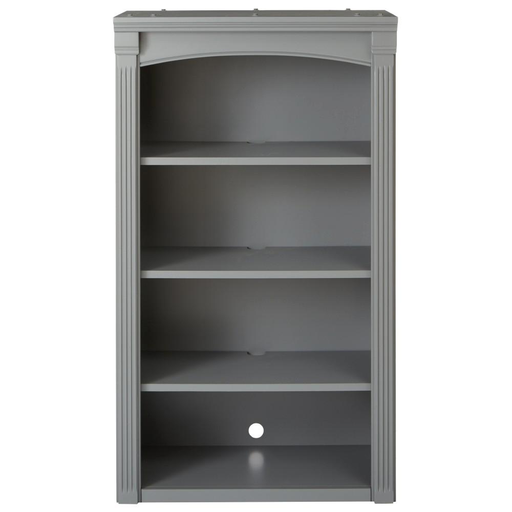 48 in. Gray Wood 4shelf Standard Bookcase with Adjustable Shelves6335