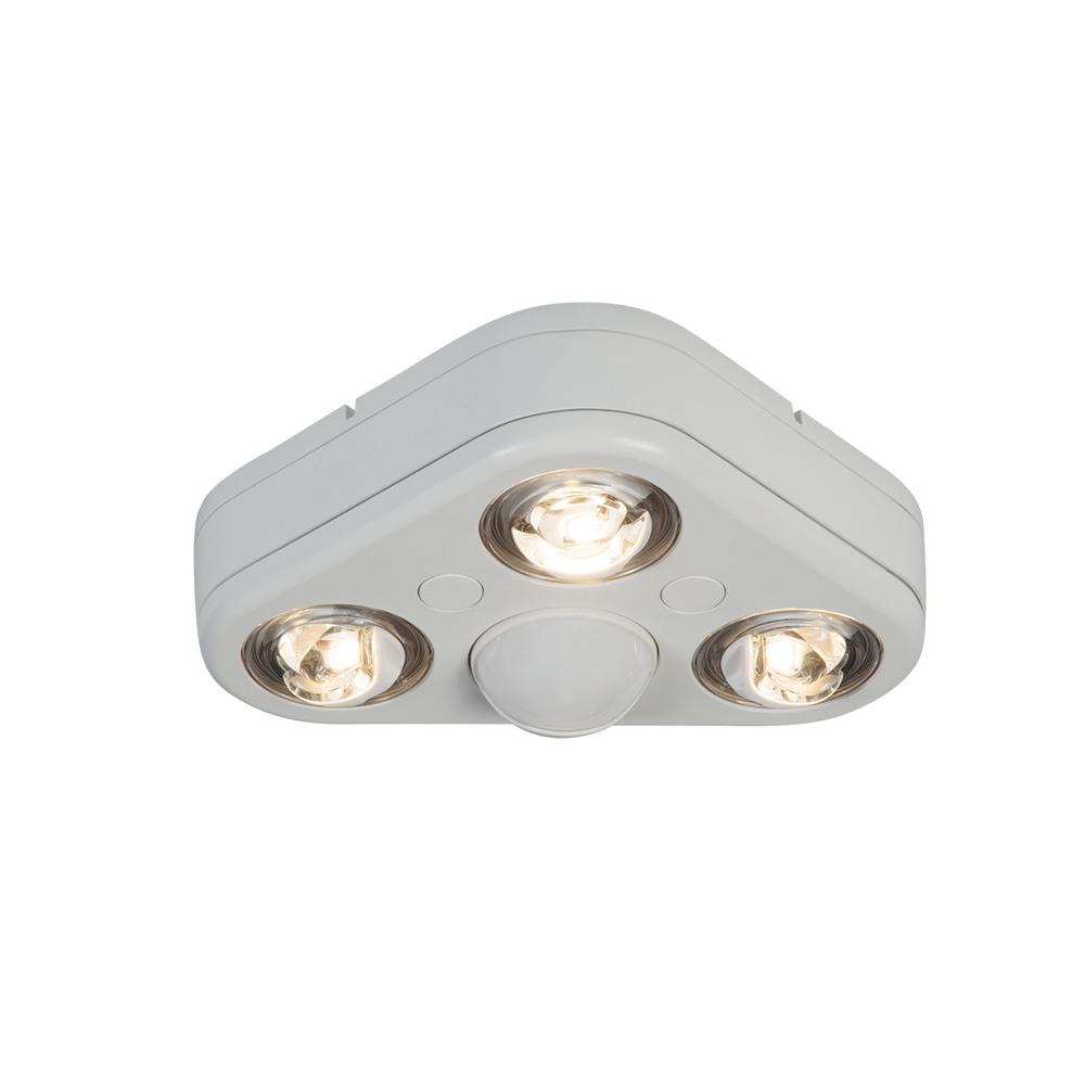Timer Special S Values Outdoor Flood Spot Lights Revolve 270 Degree White Triple Head Motion Activated Outdoor Integrated Led Security Flood Light At
