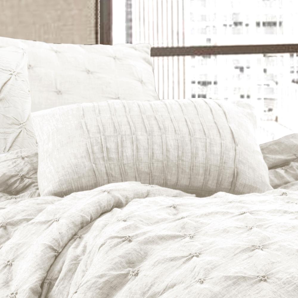 Lush Decor Ravello Pintuck Comforter White 5 Piece King Set