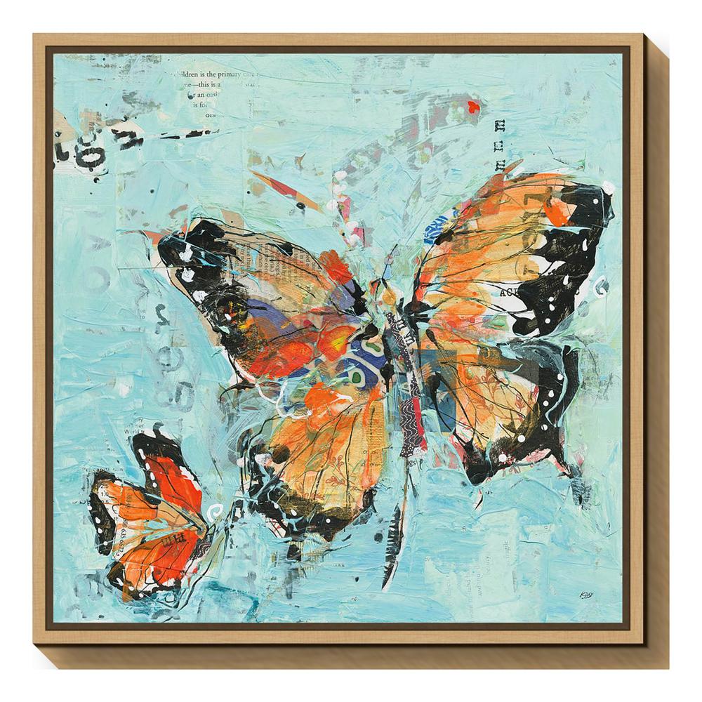 CANVAS Monarch Butterflies Flutter From Forest Art print POSTER