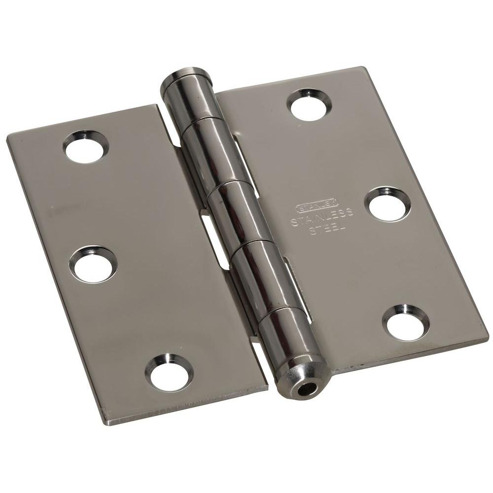 Stanley-National Hardware 3 in. x 3 in. Stainless Steel Square Corner ...