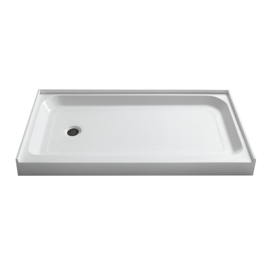 KOHLER Tresham 60 in. x 32 in. Single Threshold Shower Base with Left