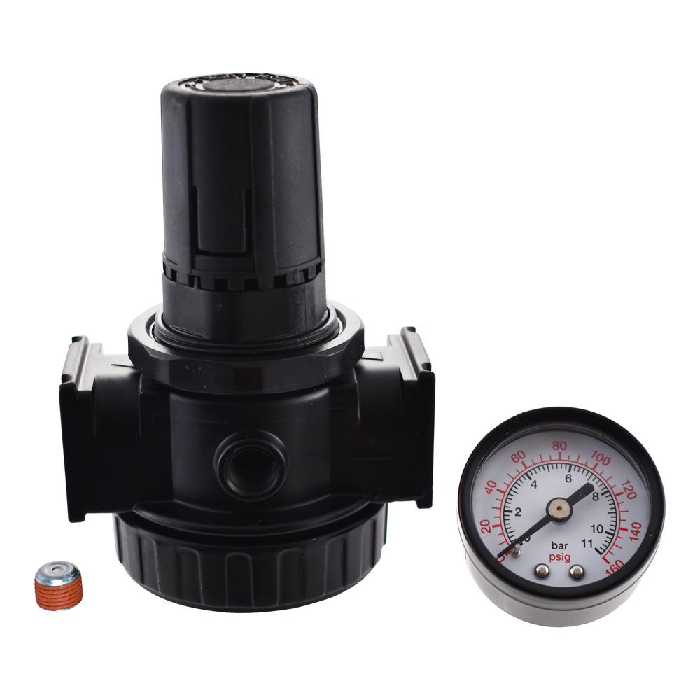 Husky 3/8 Inch Regulator Gauge Self Relieving Vent Downstream Flow 90 Psi Tool 45564606732 eBay