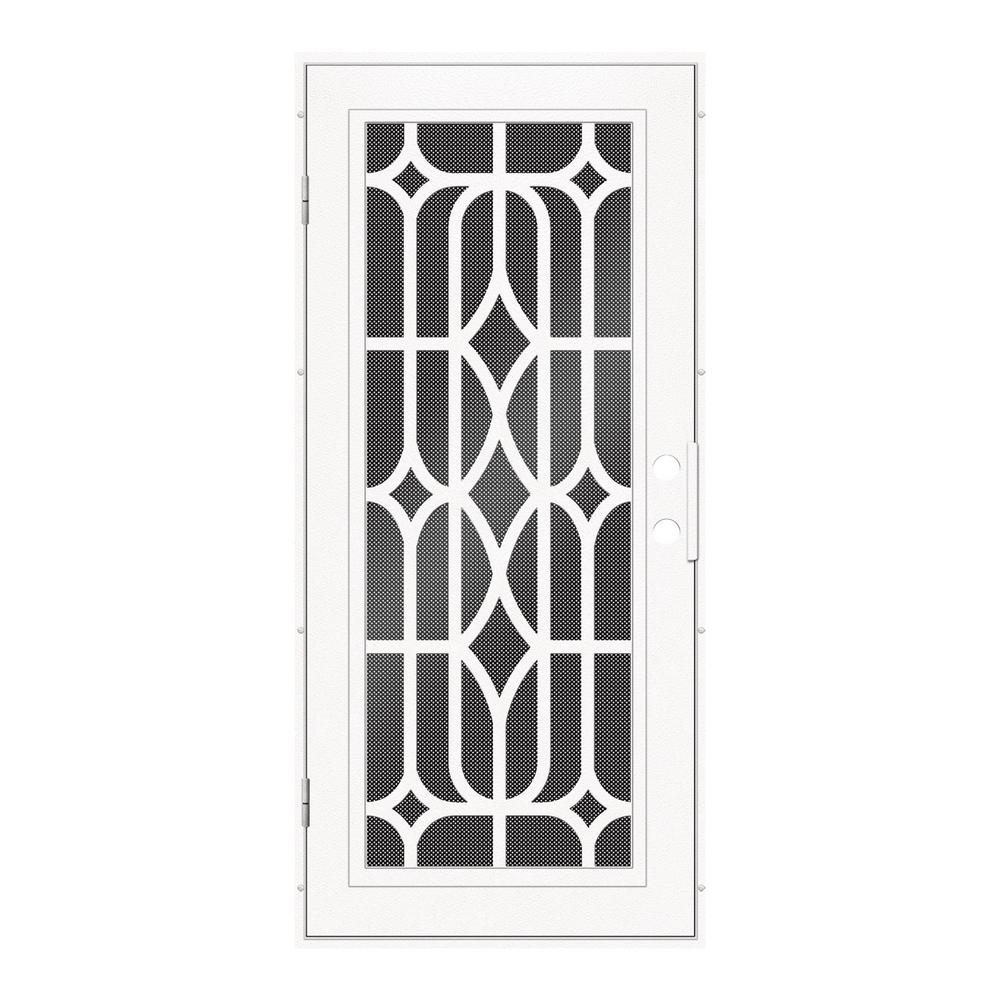 Unique Home Designs 36 In X 80 In Essex White Left Hand Surface