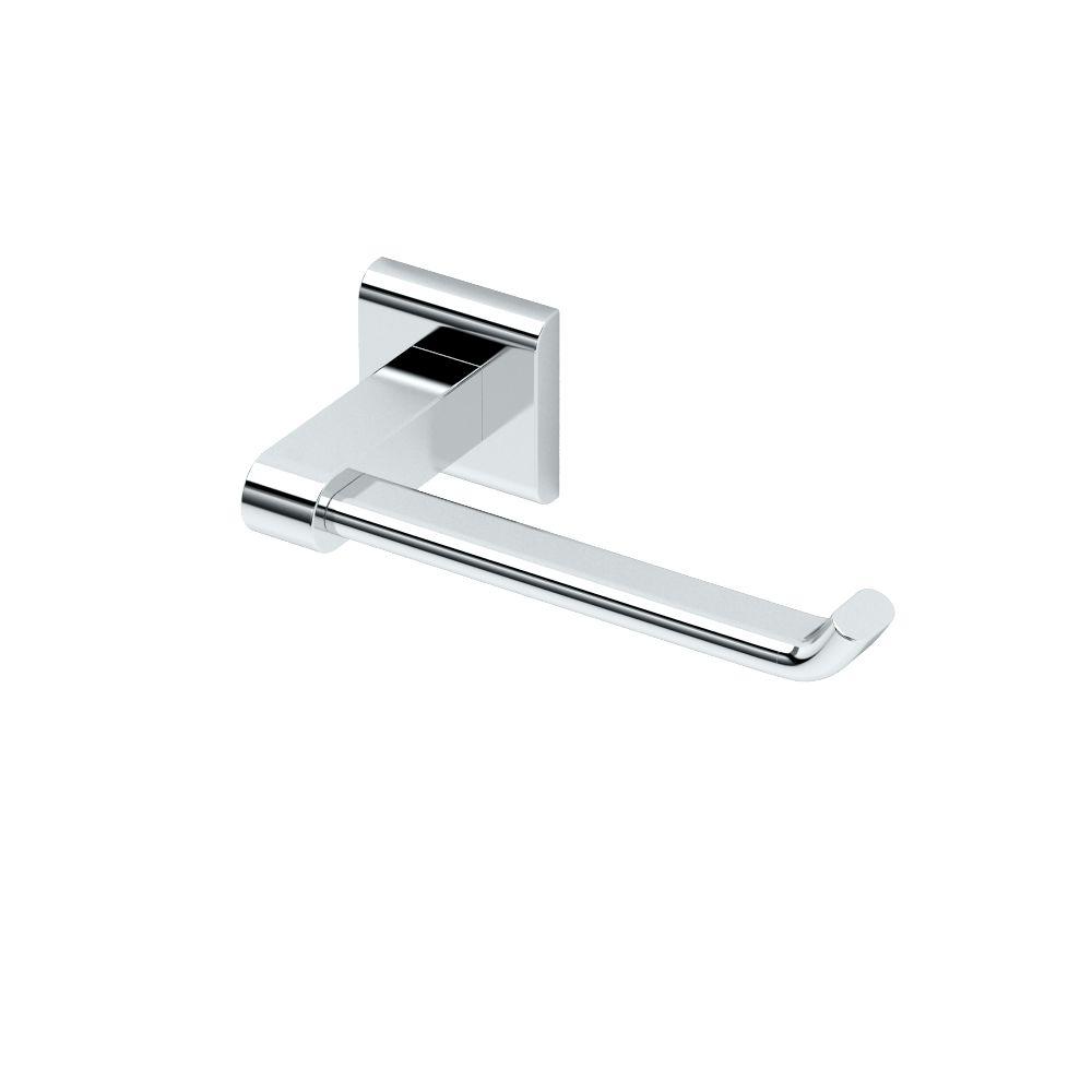 Gatco Bathroom Hardware Bath Accessories The Home Depot Tru Euro Single Post Toilet Paper Holder In Chrome
